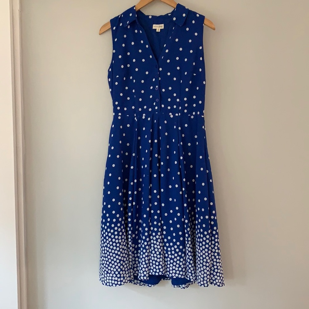Vintage style aline polka dot  dress